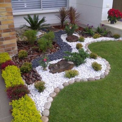 20 maneras de decorar tu jardín con grava blanca